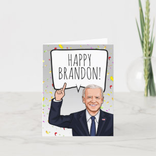 Carte Heureux Brandon ! Allons-y Anniversaire.