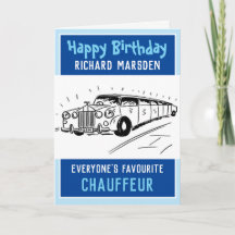 Heureux Chauffeur ou chauffeur d'anniversaire