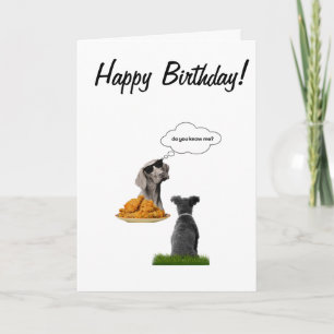 Carte Heureux chiens d'anniversaire bons amis