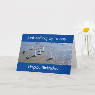CARTE HEUREUX COMME UNE JOURNÉE AU LAC - ANNIVERSAIRE SO