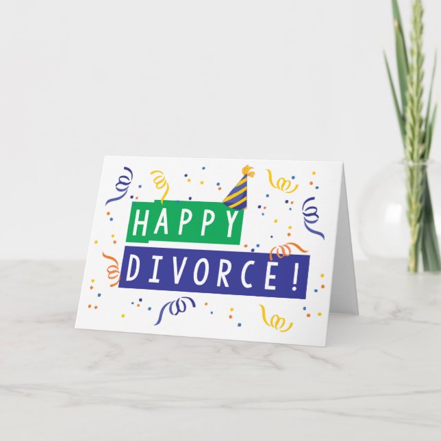 Carte Heureux divorce (Devant)