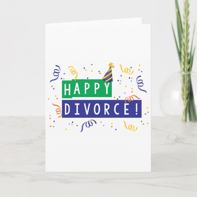 Carte Heureux divorce (Devant)