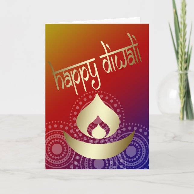 Carte Heureux Diwali (Devant)