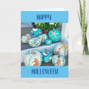 CARTE HEUREUX **HALLOWEEN** AVEC DES CITROUILLES INCONTO