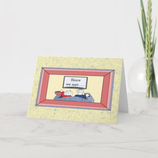Carte Heureux nous avons rencontré - l'anniversaire (Devant)