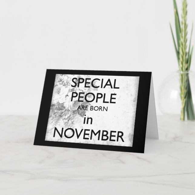 CARTE HEUREUX ****NOVEMBRE*** ANNIVERSAIRE À VOUS (Devant)