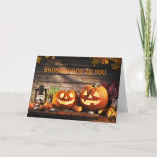 CARTE **HEUREUX OCTOBRE ANNIVERSAIRE ET BOO À VOUS** CAR