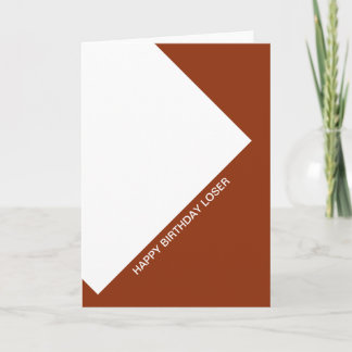 Carte heureux perdant d'anniversaire