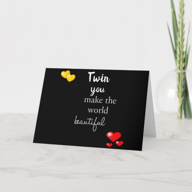 CARTE **HEUREUX SIS D'ANNIVERSAIRE** VOUS RENDEZ TOUT BE (Devant)