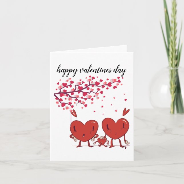 Carte heureux valentines jour je t'aime être mon coeur (Devant)