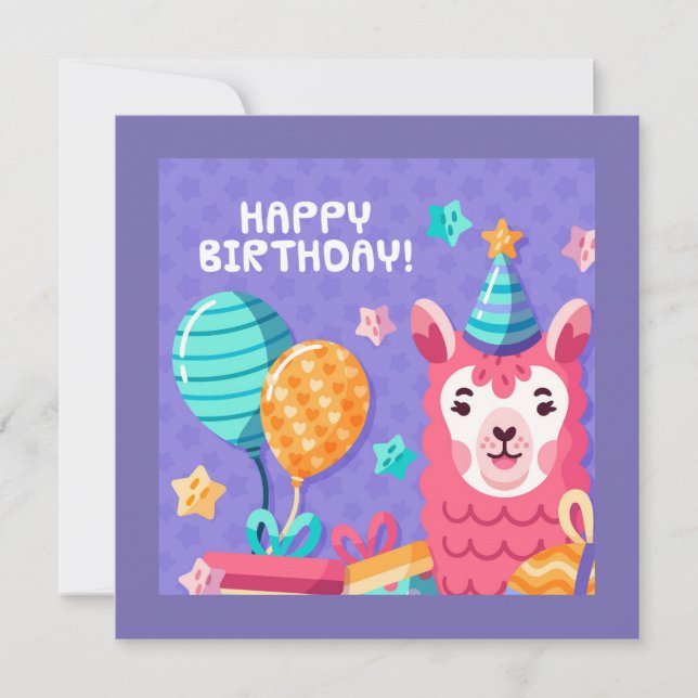 Carte Heureux voeux d'anniversaire (Devant)
