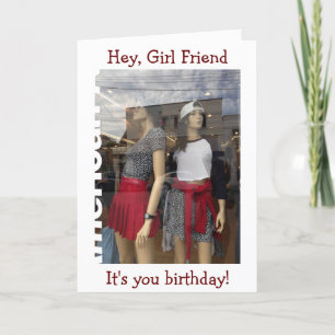 CARTE HEY GIRL AMI-C'EST TON ANNIVERSAIRE (COMMERCE)