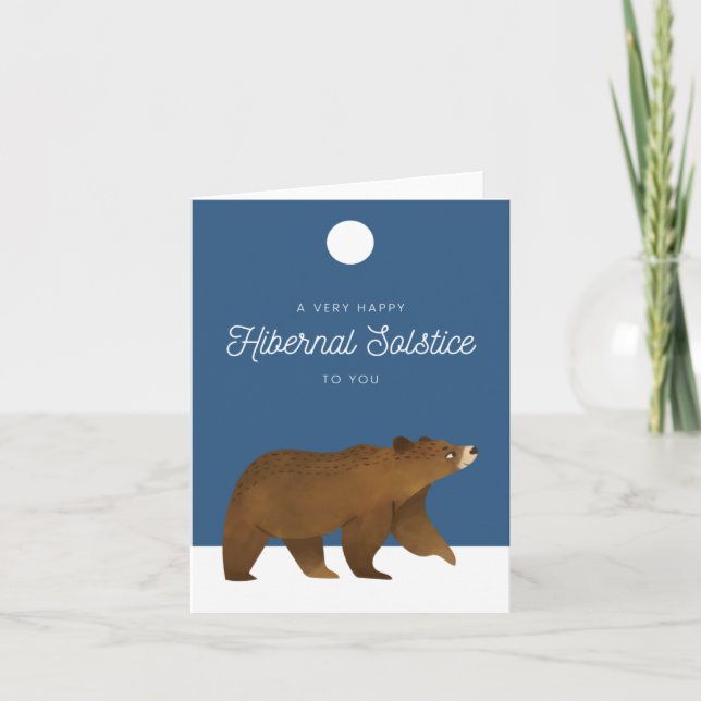 carte hiberne heureuse (Devant)