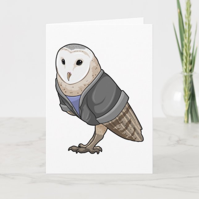 Carte Hibou comme secrétaire (Devant)
