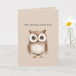 Carte Hibou t'aime toujours