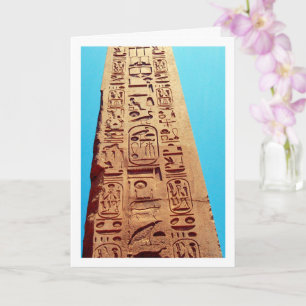 Carte Hiéroglyphie égyptienne Obelisk, Louxor