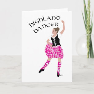 Carte Highland Dancer Rose
