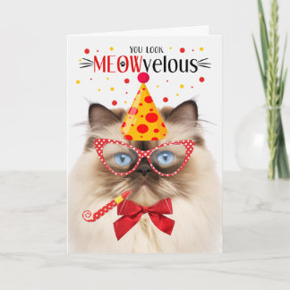 Carte Himalaya Chat MEOWvelous Anniversaire