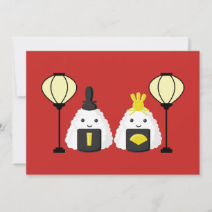 Carte Hina Matsuri Onigiri
