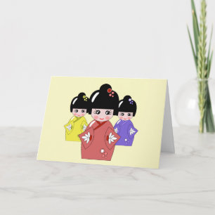 Carte Hinamatsuri, Fête des filles Festival japonais de 
