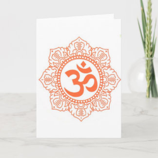 CARTE HINDU - BOUDDHA SYMBOLES OM, OHM