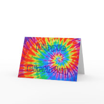 Carte Hippie Anniversaire Cravate Super