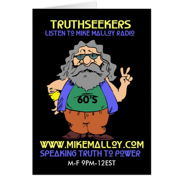 CARTE HIPPIE des années 60 TRUTHSEEKER (Devant)