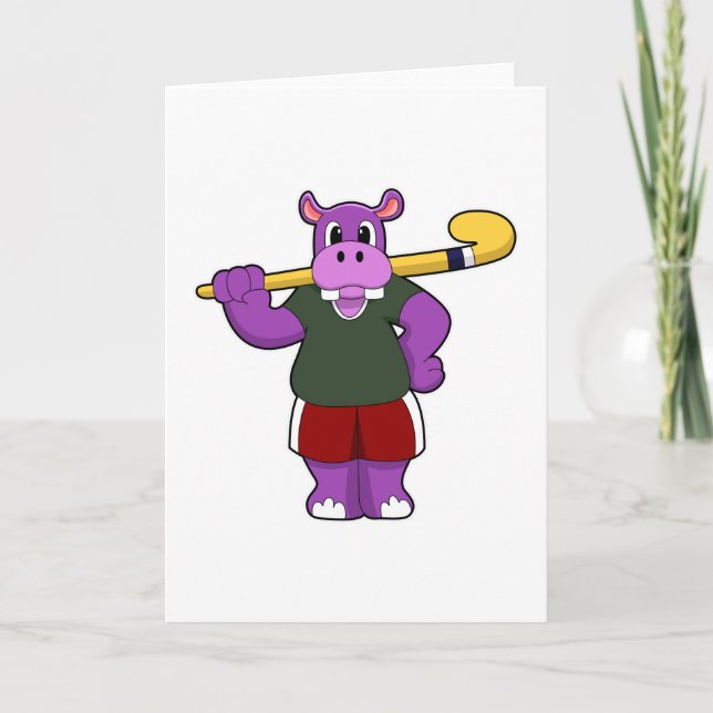 Carte Hippo at hockey (Devant)