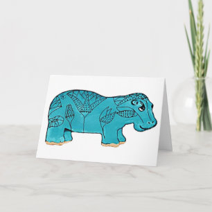 Carte Hippo égyptien heureux