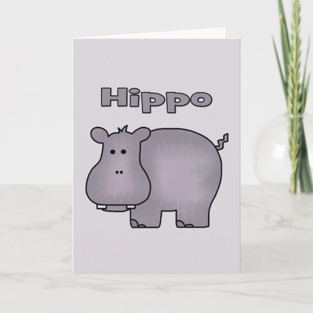 Carte Hippo mignon (Devant)