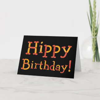 Carte Hippy Anniversaire