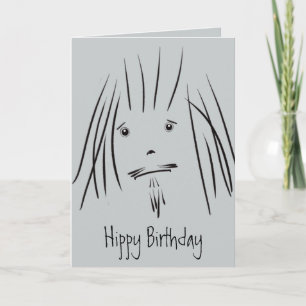 Carte Hippy Guy Hippy Birthday Card (Vierge)