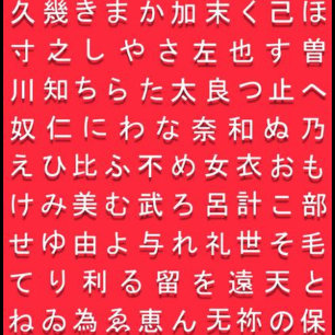 Carte Hiragana et T-shirt famille