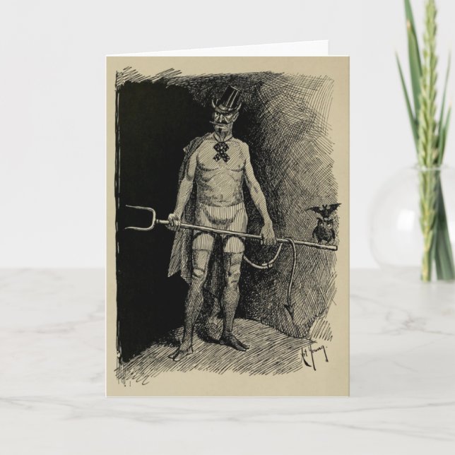 Carte "His Satanic Majur" Greeting Card (Devant)