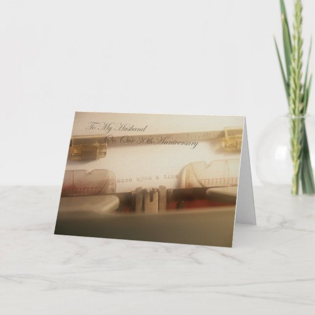 Carte Histoire d'amour vraie à mon mari 30e anniversaire (Devant)