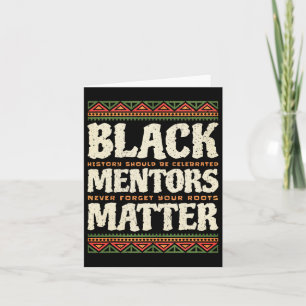 Carte Histoire des Noirs Mois Mentors Problème Amérique