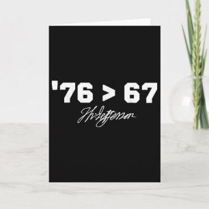Carte Histoire drôle 76 67 Thomas Jefferson Six Seven Me