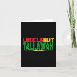Carte Histoire noire Patois Jamaïcain Likkle Mais Tallaw