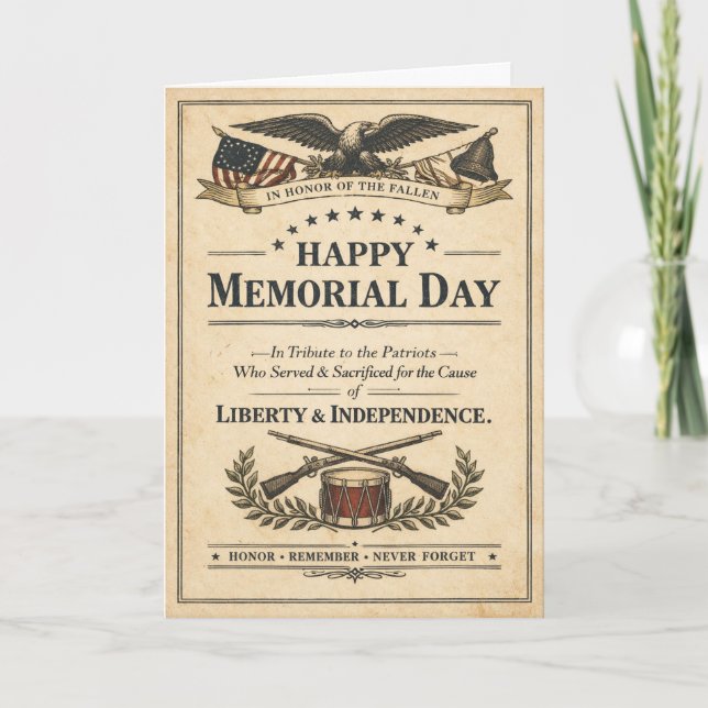 Carte Historic Americana Proclamation Memorial Day (Devant)