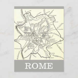 Carte historique de la ville de Rome