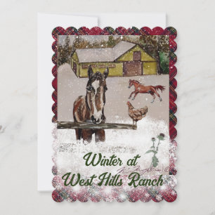CARTE HIVER AU RANG WEST HILLS