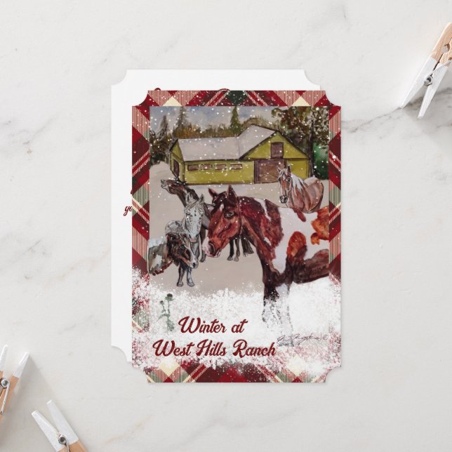 CARTE HIVER AU RANG WEST HILLS (Devant/Arrière en situation)