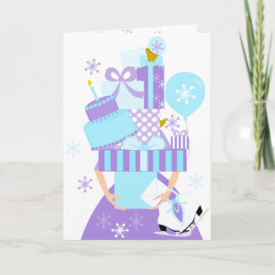 Carte Hiver impossible de la pile No.1 d'anniversaire