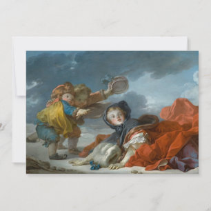Carte Hiver par Jean-Honore Fragonard