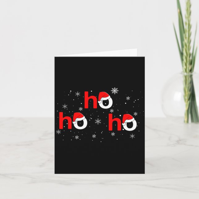 Carte Ho Ho Ho Santa Christmas Pajamas Funny Adults Kids (Devant)