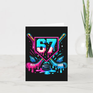 Carte Hockey Drip 6 7 Numéro 67 Six Sept Mème Hommes Gar