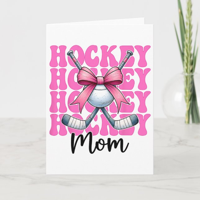 Carte Hockey Mom Street Hockey Mom Mama Mother's Day Coq (Devant)