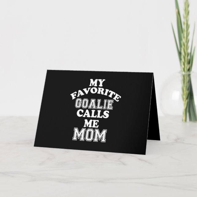 Carte Hockey | Mon gardien préféré m'appelle maman (Devant)