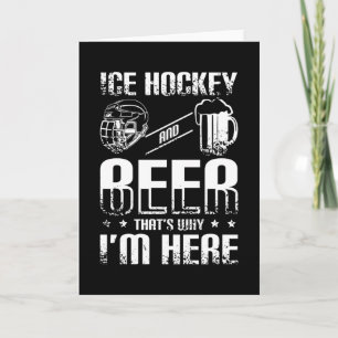 Carte Hockey Sur Glace Et Bière