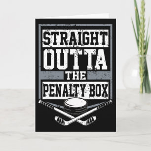 Carte Hockey sur glace tout droit sorti du banc des péna